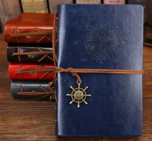 Retro Pirate Strap Leather Embossed Cover Journal - Image 4