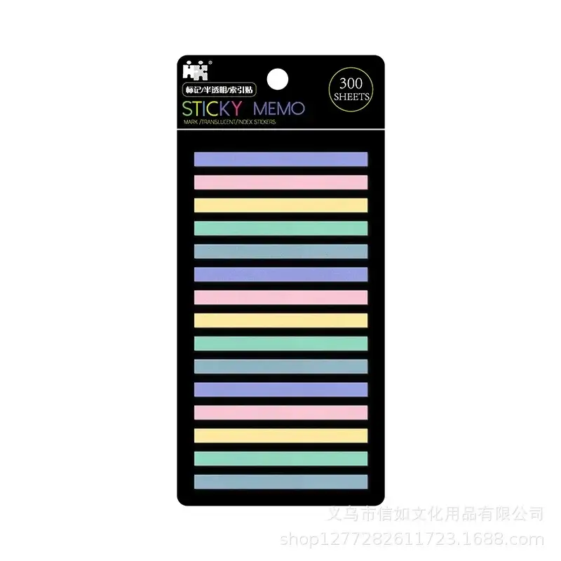 Ultra-fine Fluorescent Transparent post-it Notes - Image 9