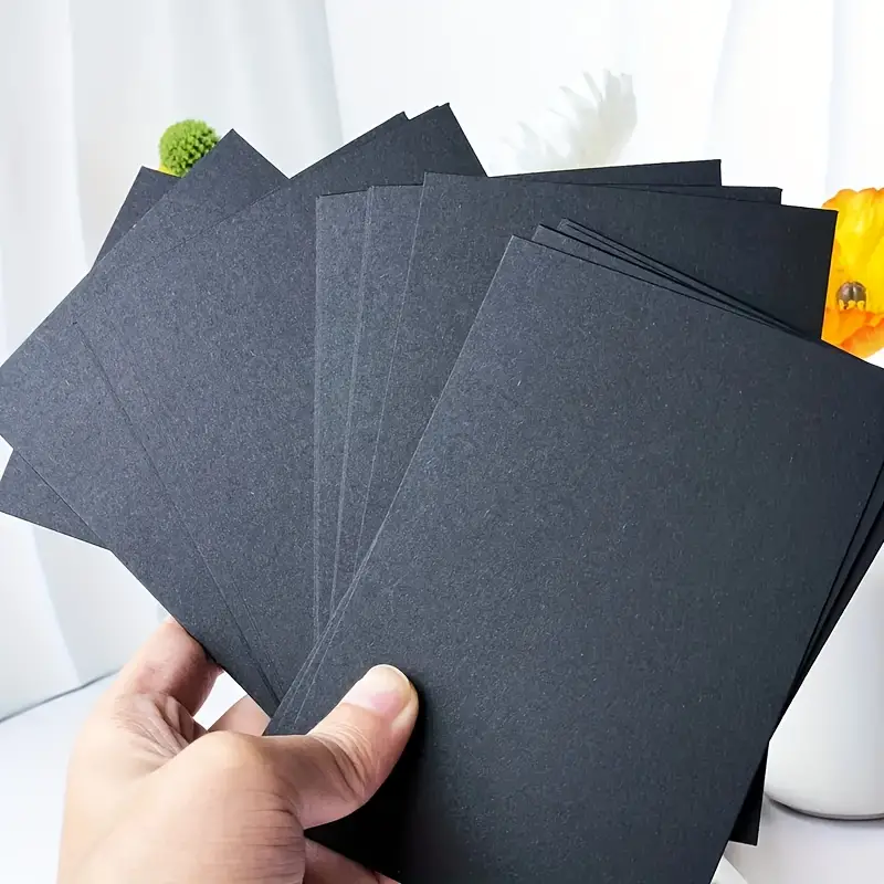 50 Pcs Vintage Blank Kraft Card Sheets - Image 9